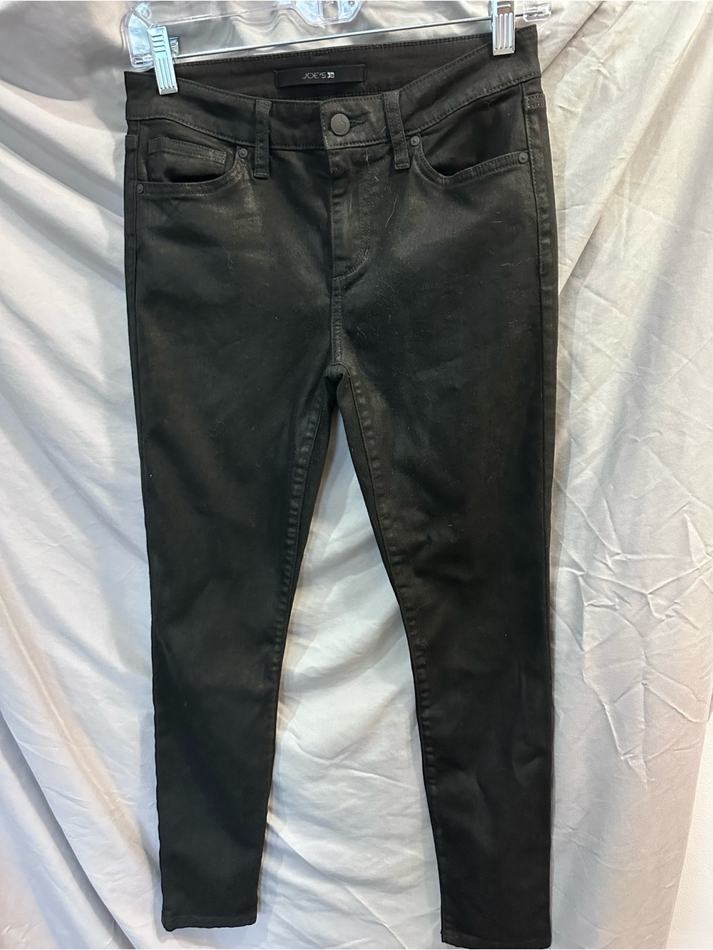 Joe's Jeans Women's Black ICON Skinny Coated Jeans